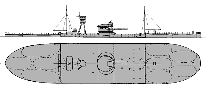 <i>Biber</i> 1944 with additional bow and stern