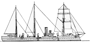 nearly sister-ship <i>Cormoran</i> 1895