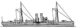 <i>Topeka`s sister</i>-ship <i>Lima</i> 1902 more than 1000 t of displacement: