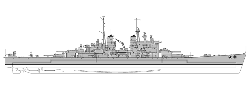 <i>Vanguard </i> as built (Navypedia)