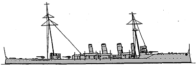 nearly sister-ship <i>Bellona</i> 1910