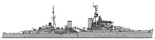 <i>nearly sister-ship Swiftsure</i> 1944 (similar as <i>Superb</i>)