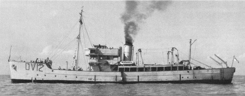   HMS <i>Lundy</i> after war in an auxiliary role    