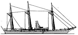 <i>Restaurador </i>1904 less than 1000 t of displacement: